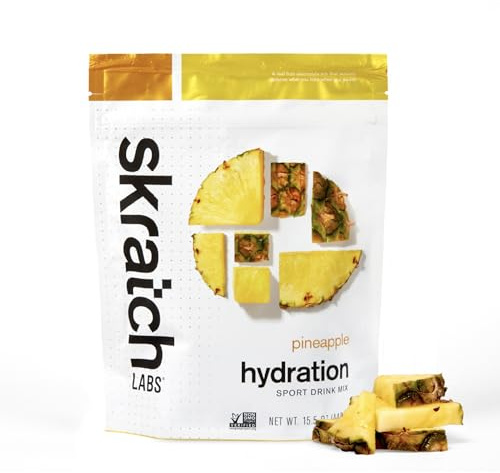 Skratch Labs | Sport Hydration Powder Drink Mix | 20 Servings | Electrolyte Powder Exercise, Endurance and Performance | Non-GMO, Vegan, Gluten Free (Pineapple)