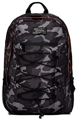 hype Black & Grey Mono Camo Maxi Rucksack, Einheitsgröße, Schwarz, Einheitsgröße, Casual