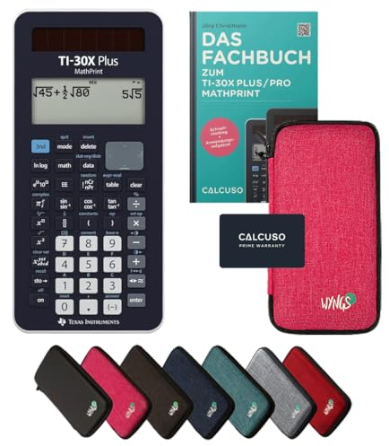 CALCUSO Standardpaket Pink mit Taschenrechner TI-30X Plus Mathprint