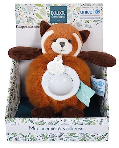 Doudou et Compagnie - UNICEF – Nachtlicht – roter Panda – DC3994 Orange 1,0 Stück