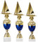eberin · Pokal Serie Segeln, Gold-blau, mit Wunschtext, Größe 38,1 cm