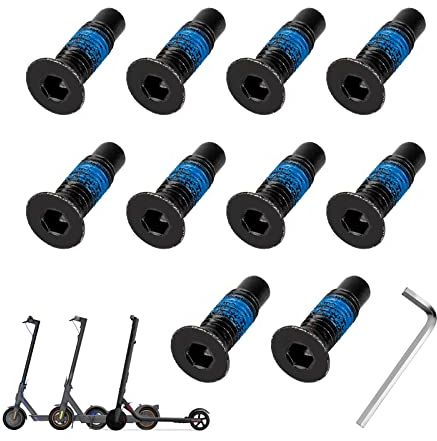 ulip Scooter Stirn Schrauben Zubehör Befestigungsschrauben Kit 10 Stück Geeignet für Xiaomi M365 1S Pro Mi3 Ninebot Max G30 ES F Series Scooter
