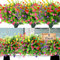 ALAGIRLS Künstliche Blumen 8 Stück Kunstpflanzen Wie Echt Garten Deko Wohnzimmer Multi8PCS