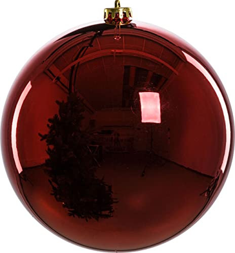 TrendLine Dekokugel Ø 20 cm Rot Weihnachtskugel Christbaumkugel