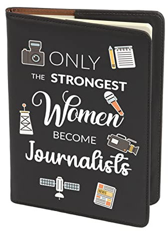 Gzrlyf Only the Strongest Women Become Journalists Journal Cover Journalists Gift for Women Journalism Gift Notebook Cover (Journalists Notebook)