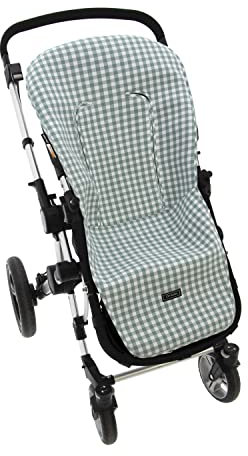 Rosy Fuentes Funda de Verano para Silla Paseo Universal - Colchoneta para Carrito Bebé- Transpirable-Compatible con Bugaboo, Jane, Concord, Baby Jogger, Bebecar…0-verde