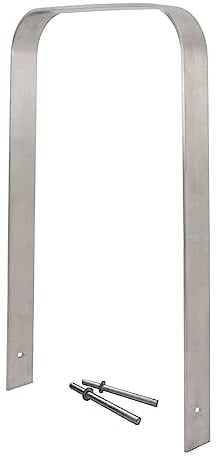 TRUTZHOLM Fahrradanlehnbügel Fahrradständer Anlehnständer aus Edelstahl 117 x 80 cm zum Einbetonieren