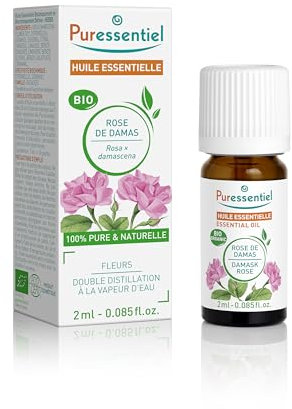 Puressentiel – Huile essentielle de Rose de Damas Bio – 100 pourcent Pure & Naturelle – HEBBD – Made in France - 2 ml