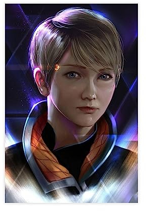 NEDOES Detroit Become Human Poster 2 Leinwand Poster Schlafzimmer Dekor Sport Landschaft Büro Zimmer Dekor Geschenk Unrahmen-Stil 40 x 60 cm