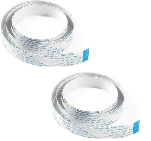2Pcs Pi Camera Cable, Octoprint Octopi Webcam, Monitor 3D Printer, 3.28FT/100cm Flex Ribbon Cable Wire For Raspberry P