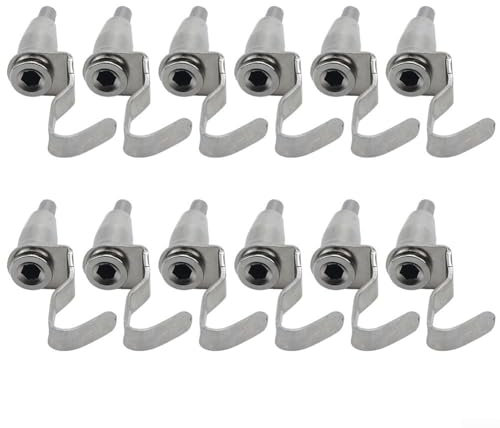 Emiif 12 ganci in filo metallico per appendere quadri, ganci regolabili in metallo per appendere quadri, kit per esposizione di immagini e gallerie d'arte