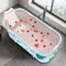 Tragbare faltbare Badewanne, faltbare Einweichbadewanne für Erwachsene, freistehende Badewannen, heiße Badewanne, Eisbad, Familienbadezimmer, Spa, 120 x 50 x 55 cm (Fisch)