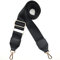 Xundefeng 2 inch Wide 59 L Adjustable Replacement Bag Straps Crossbody Shoulder Strap for Handbags Camera Duffle Messenger Laptop Bags - Black Belt,Gold Hardware