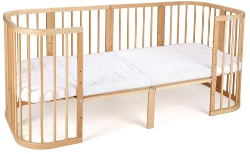 Waldin Erweiterung auf 174cm für 7in1 Babybett, Kinderbett, KEIN Bett, Naturfarbe