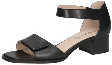 Caprice Damen Sandalen mit Absatz aus Leder mit Trapezabsatz