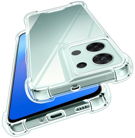 iVoler Anti Ingiallimento Chiaro Cover per Oppo Reno8 Pro 5G / Oppo Reno 8 Pro 5G, [Antiurto di Grado Militare] Custodia Trasparente per Assorbimento degli Urti con Paraurti in TPU Morbido