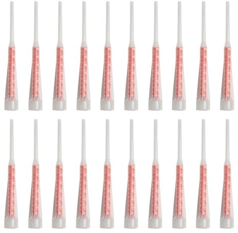 20Pcs Sealant Tile Grout Statics Mixing Nozzles Epoxy Resin Adhesives Grouting Mixer Tube Nozzle for Injections Cartridges