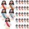 Bememo Kleine Jesus-Figuren, originelles Design, Jesus Love You, Mini-Gummispielzeug zum Verstecken und Suchen, religiöse Partygeschenke, Sonntag, Schule, Taufe, Geschenke (böhmische Farben), 25 Stück