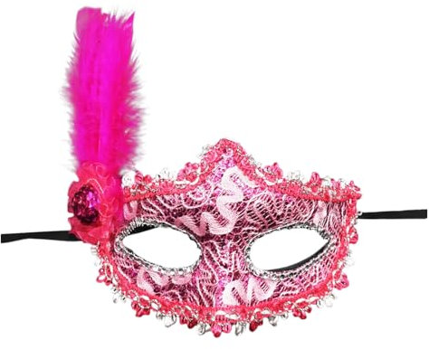 SRZYMJ Hot Rosa Karnevalsmaske Maskerade Maske, Karneval Dekorationen Venezianische Masken für Frauen Einheitsgröße