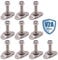 10x Schraubfitting Airlineschiene EDELSTAHL V2A M8x30 Endbeschlag für Zurrschienen Fitting Verschraubung Airline