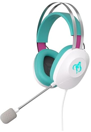 ASUS TUF Gaming H1 Gen II Hatsune Miku Edition (Wired USB-A50mm, driver Essence 40 mm, Virtual 7.1 Surround Sound, microfono certificato TeamSpeak, leggero 297 g, per PC, PS5)