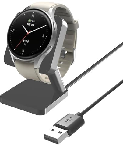 Blueshaweu Ladegerät Kompatibel mit Hama Smartwatch, USB Ladekabel Schnellladegerät Lade Dock Kompatibel für Hama Smartwatch 8900 1,32”, 7000, 6010, 5010, 5000 (schwarz)
