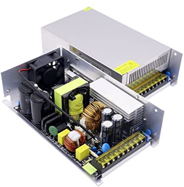 ZKLGS Gire 12V 24V 36V 48V 60V 72V 1200W Transformador Fuente de alimentación de conmutación de Voltaje Constante(48V-25A-1200W)