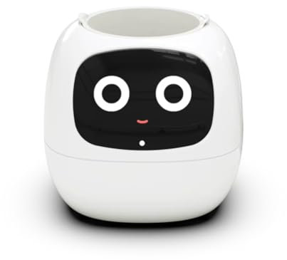 Sxmrmnx IntelligentFlowerpot Plant Robot Mantenimiento de Plantas Personalización Robot Inteligente Expresión Interacción CompanionGift,B