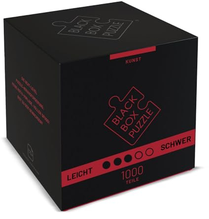 Black Box Puzzle 1000 Teile - Blackbox Puzzel mit Überraschungs-Motiv ohne Vorlage, schweres Puzzle Erwachsene anspruchsvoll, Puzzle-Box Kunst (2024)