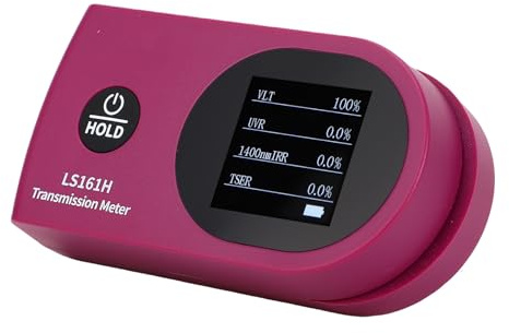 Fafeicy Digital Window Tint Meter, Multifunctional Tint Meter for Solar Film Testing with Color Screen and 7 Band Measurements for Automotive Use