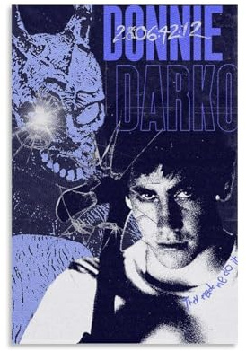 YVFCIRXTT Donnie Darko Moderner Kunstdruck, Retro-Stil, Wanddekoration, Wohnzimmer, Küche, Café, wasserdichtes Poster, 30 x 45 cm, ungerahmter Stil