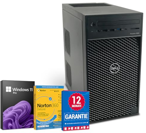 Dell Precision 3630 PC Computer Intel Core i7-8700K@ bis zu 4,7 GHz 16 GB 512 GB SSD mit Windows 11 Pro & GRATIS Bluetooth, WLAN & Antiviren-Software inkl. 12 Monate Garantie (Generalüberholt)