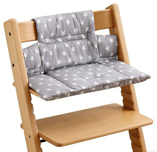 XPJBKC Hochstuhl Sitzkissen für Stokke Tripp Trapp, 2 Teilig Wasserdicht Kissen Sitzbezug, Weiches Hochstuhlauflage Sitzkissen für Säuglinge, Abnehmbar Ersatzbezug für Kinderhochstuhl, Babystühle