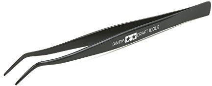 Tamiya - 300074003- Accessoire Pour Maquette - Pincettes A Bec Courbe