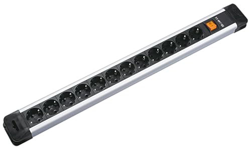 BACHMANN CONNECTUS Steckdosenleiste 9X Schutzkontakt, Kunststoff, mit Schalter, 2,0m