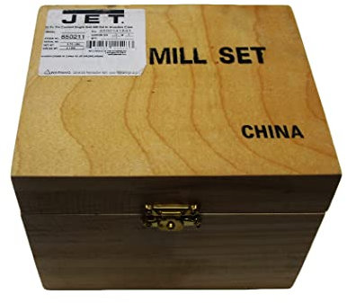 Jet 650211 20 Piece Tin Coated Single End Mill Set by Jet