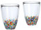 ADERIA FS71550 Tsugaru Vidro Nebuta Tumbler Pair 298.7 ml (300ml) Made in Japan with Cosmetic Box Glass Highball Cup Wedding Celebration Beer Stylish Present Glass Sake Birthday