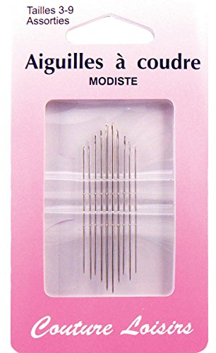 Hemline H207.39 | Straw/Milliner Hand Sewing Needles | Sizes 3 - 9 | Pack Of 10