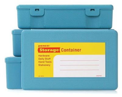 Hi-Tide Penco Storage Containers, Set of 4, Light Blue EB013
