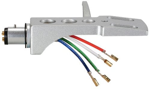 A-T Style Phono Headshell with Lead Wires & Gold Plated Contacts