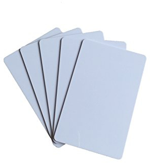 YARONGTECH 10 Stück Premium Plastikkarten/PVC Karten Weiss, Rohlinge, blanko, Kartendrucker, NEU!