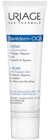 Uriage Bariéderm-CICA Multi-Purpose Restoring Cream with Copper-Zinc & D-Panthenol, Enhances Skin Repair, For All Ages & Skin Types, Fragrance-Free