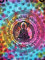 Om Buddha-Poster, Hippie-Wandteppich, indisches Wohnheim-Dekor, Boho-Wandkunst, Bohemian-Wandbehang, Größe 76,2 x 101,6 cm, Glücksbringer-Poster oder Wandsticker
