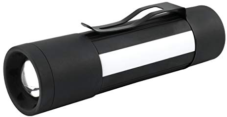HyCell Multi 3in1 LED Taschenlampe mit Magnet & Gürtelclip inkl Batterien - fokussierbare LED Arbeitsleuchte - kleine Handlampe 75 Lumen & 3 Funktionen - Arbeitslampe für Auto & Werkstatt Zubehör
