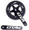 BIKECO Singlespeed-Fahrrad-Kurbelgarnitur, 170 mm, Kurbelarme, 130 BCD-Kettenrad, 48T Fixie-Kurbelgarnitur für Singlespeed-Fahrrad, Fixed Gear Fahrrad, Rennrad (schwarz)