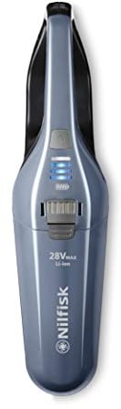 Nilfisk Aspiradora de Mano Quick - Aspirador sin Cable y sin Bolsa - Azul (28 V)