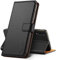 Hianjoo Funda Compatible con Samsung Galaxy A30s/ A50/ A50s, Suave PU Cuero Carcasa con Flip Case Cover, Cierre Magnético, Función de Soporte, Billetera con Tapa Tarjetas, Negro