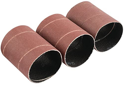 Draper 93357 93357 Lot de 3 manchons abrasifs en oxyde d'aluminium grain 240 45 x 60 mm