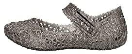 melissa Mini Campana Carta BB, Sandali Piatti Ragazze, Nero, 19/19.5 EU