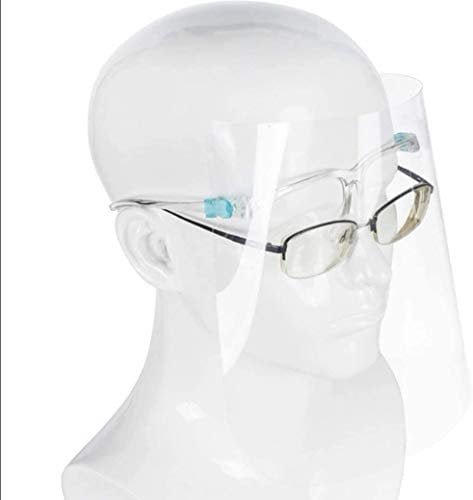 full face shield Shield visor with fitted in glasses style. (1)